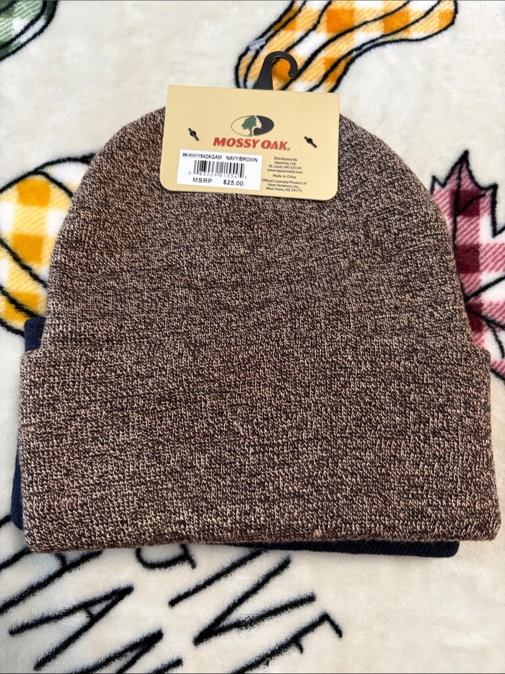 Mossy Oak (2) Knit Cuffed Beanie with Logo Patch - Picture 2 of 3
